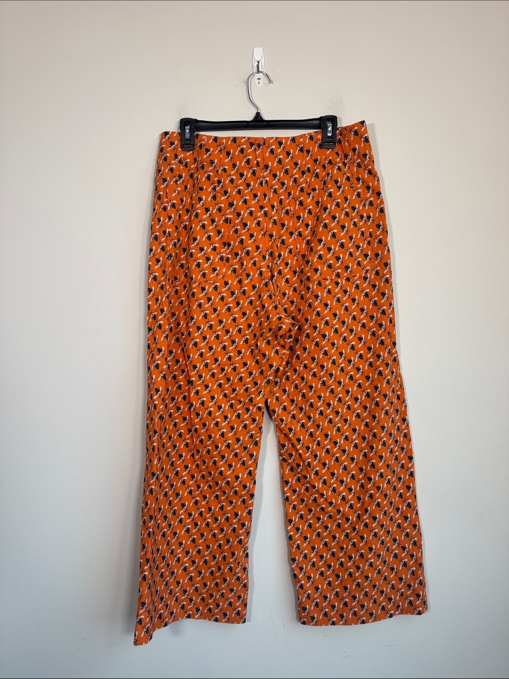 Maeve Orange Printed Wide-Leg Pant - Size 14 - Picture 6 of 7